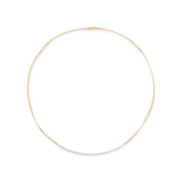 Marrakech collana in oro giallo 18 carati con inserto di diamanti