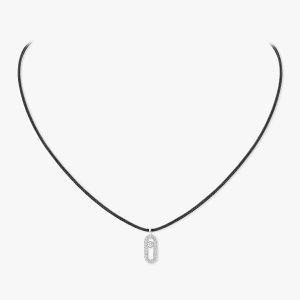 Cordon Messika Care(s) noir Pavé